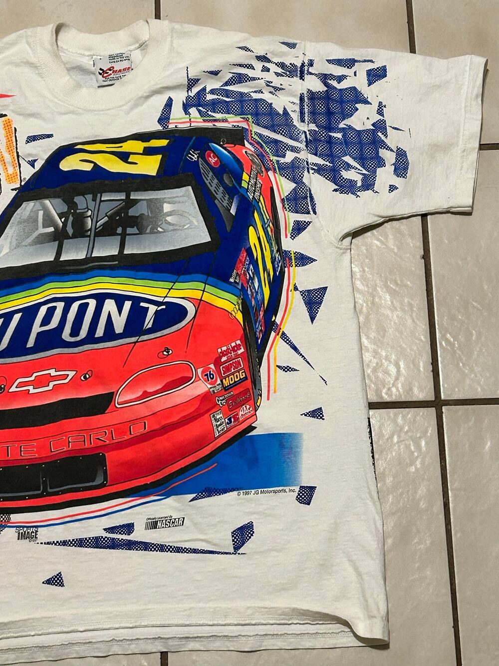 CHASE RACING NASCAR JEFF GORDON SIZE LARGE T-SHIRT AOP